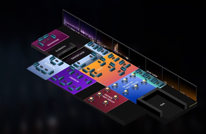 Venue seating chart for Robin Schulz for reference only