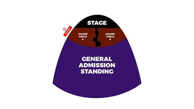 Venue seating chart for Travis Scott for reference only