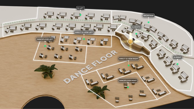 Venue seating chart for MK for reference only
